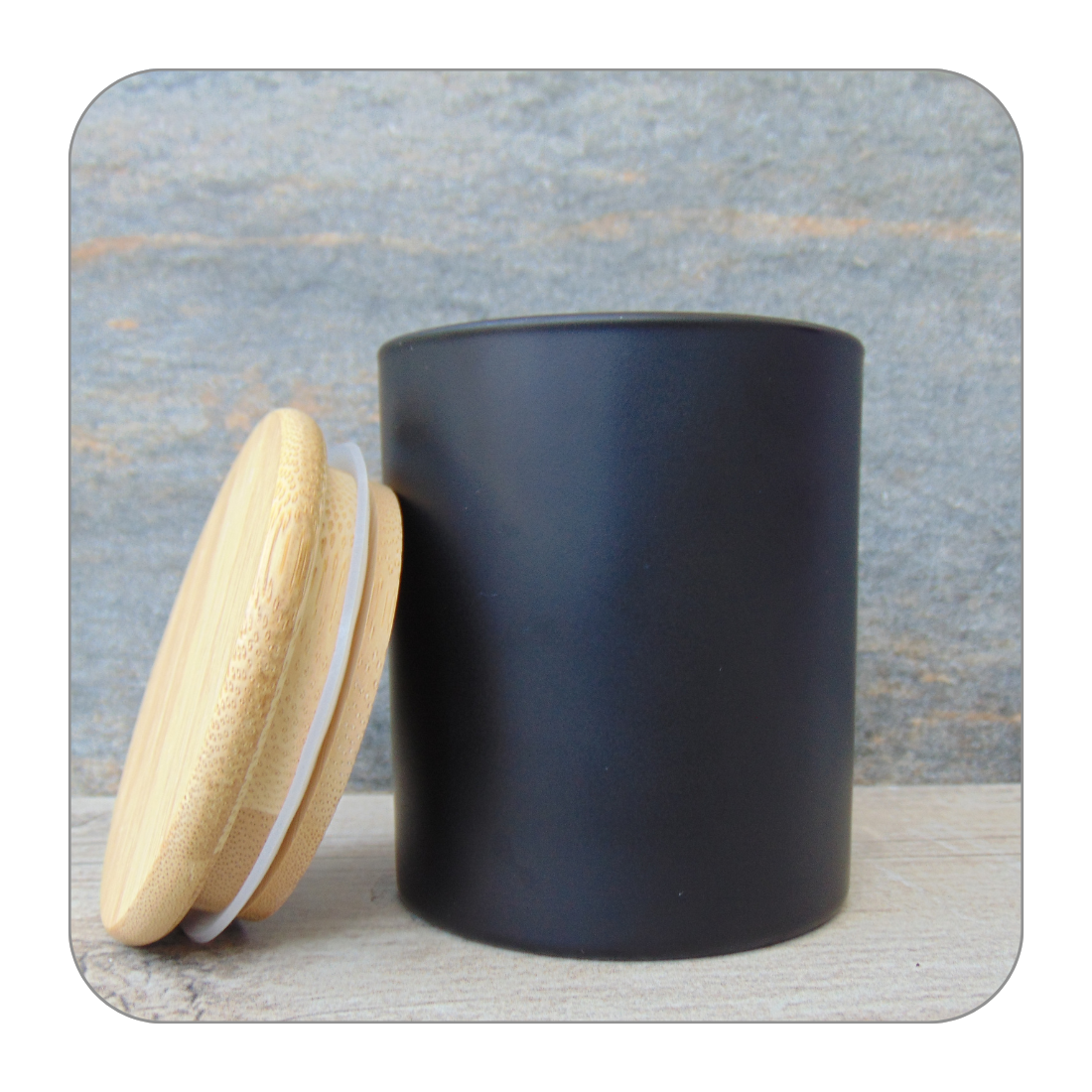 10oz Matte black candle jar;  15oz Matte black candle jar.