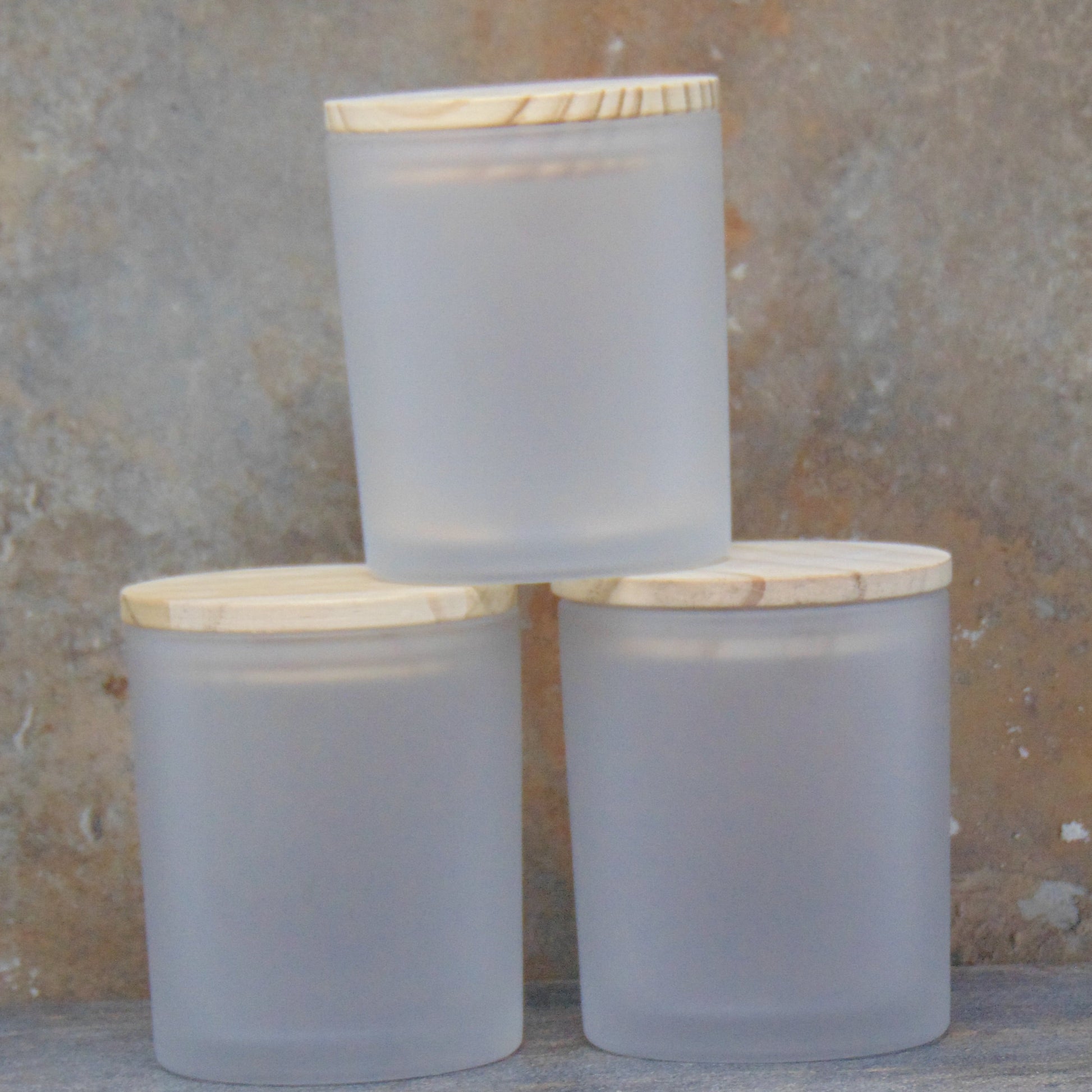Matte Black And White Frosted Glass Candle Jars Wholesale Jars