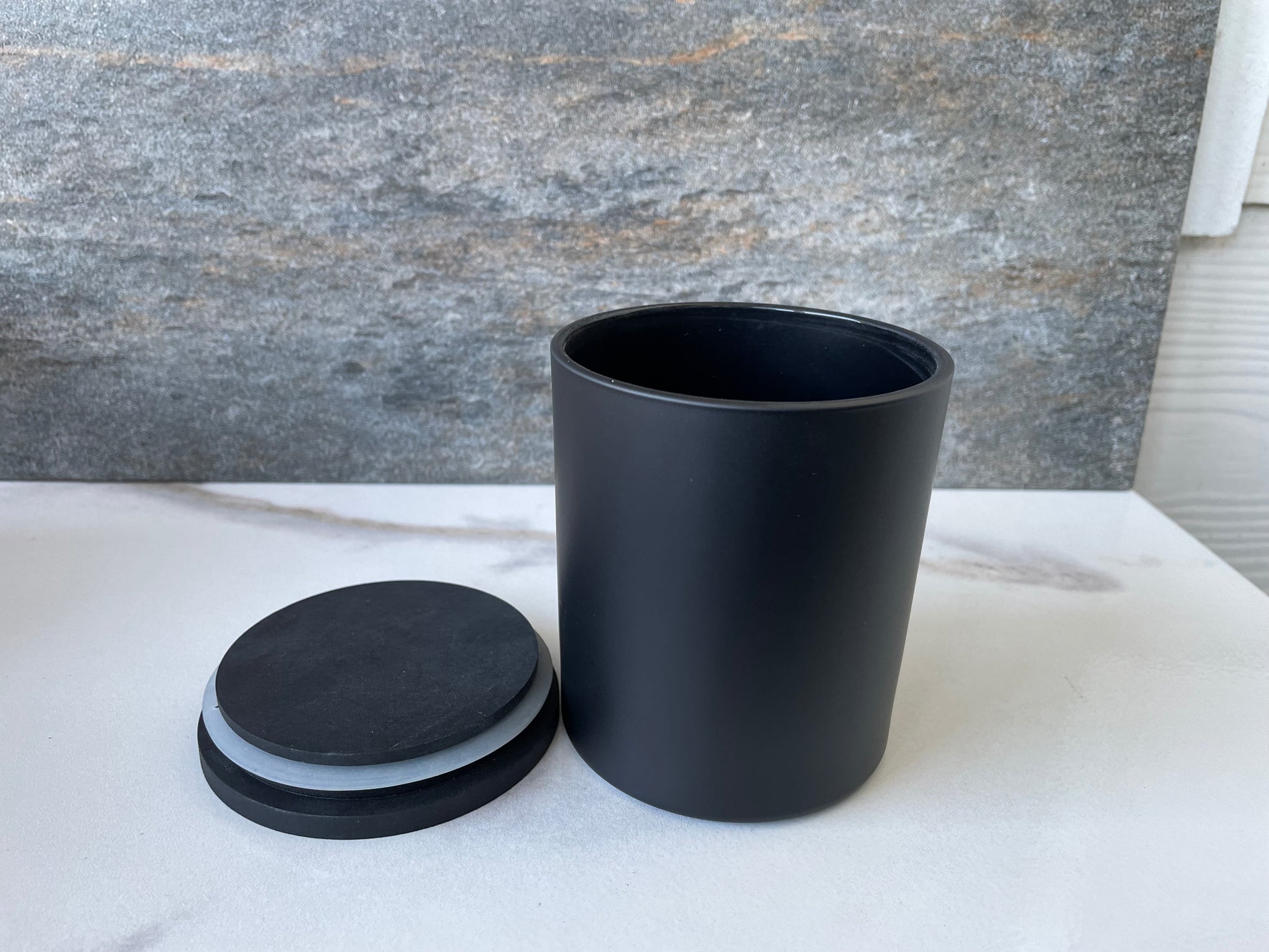 Matte Black Candle Jar 15oz - Pack of 5 Vela Jars