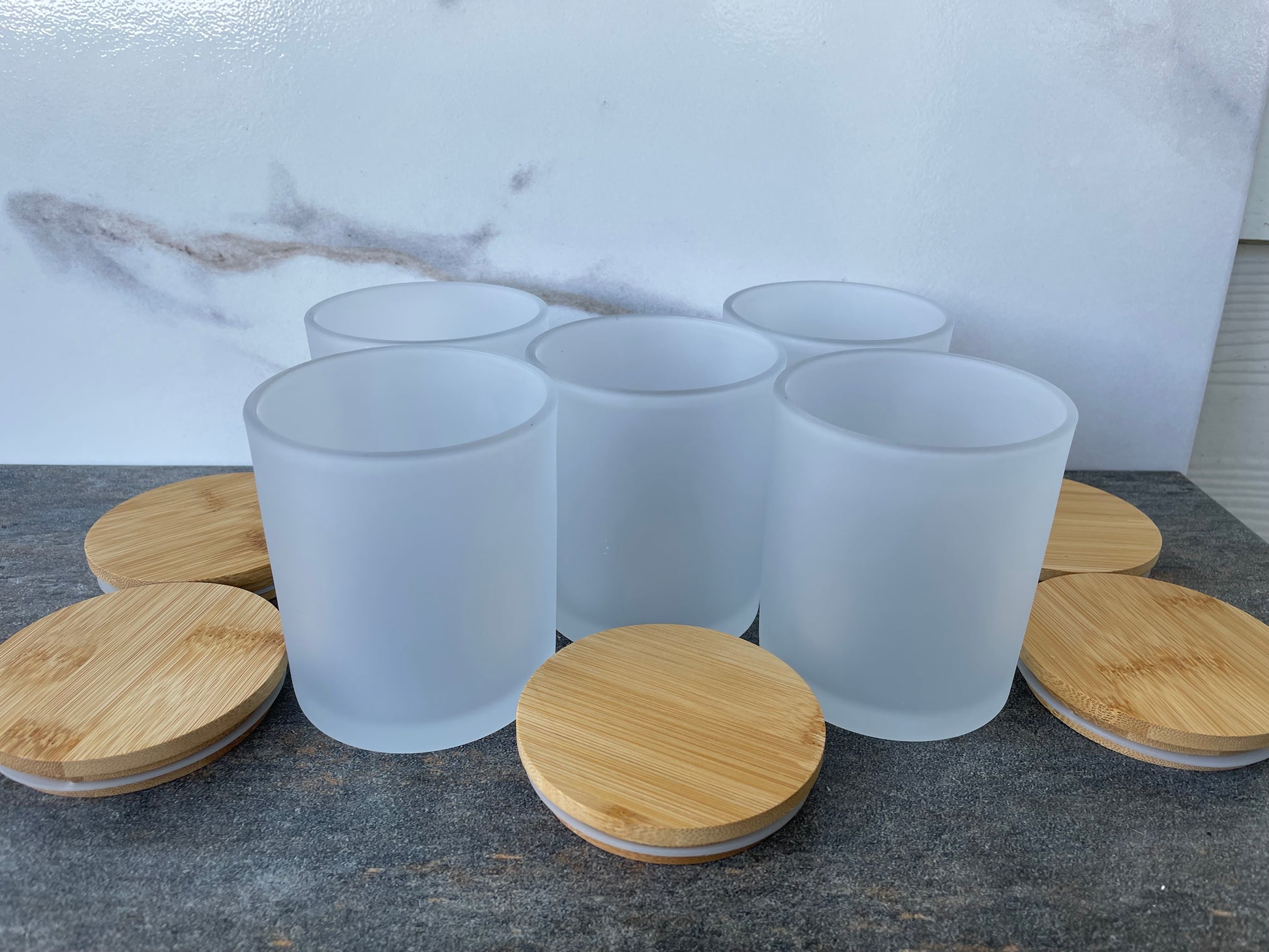 Frosted White Candle Jar -15oz Fluid – Vela Jars