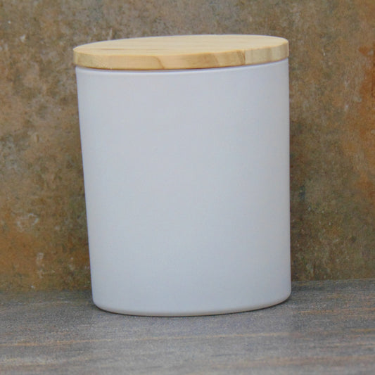 Matte White Glass Candle Jar 15oz Vela Jars