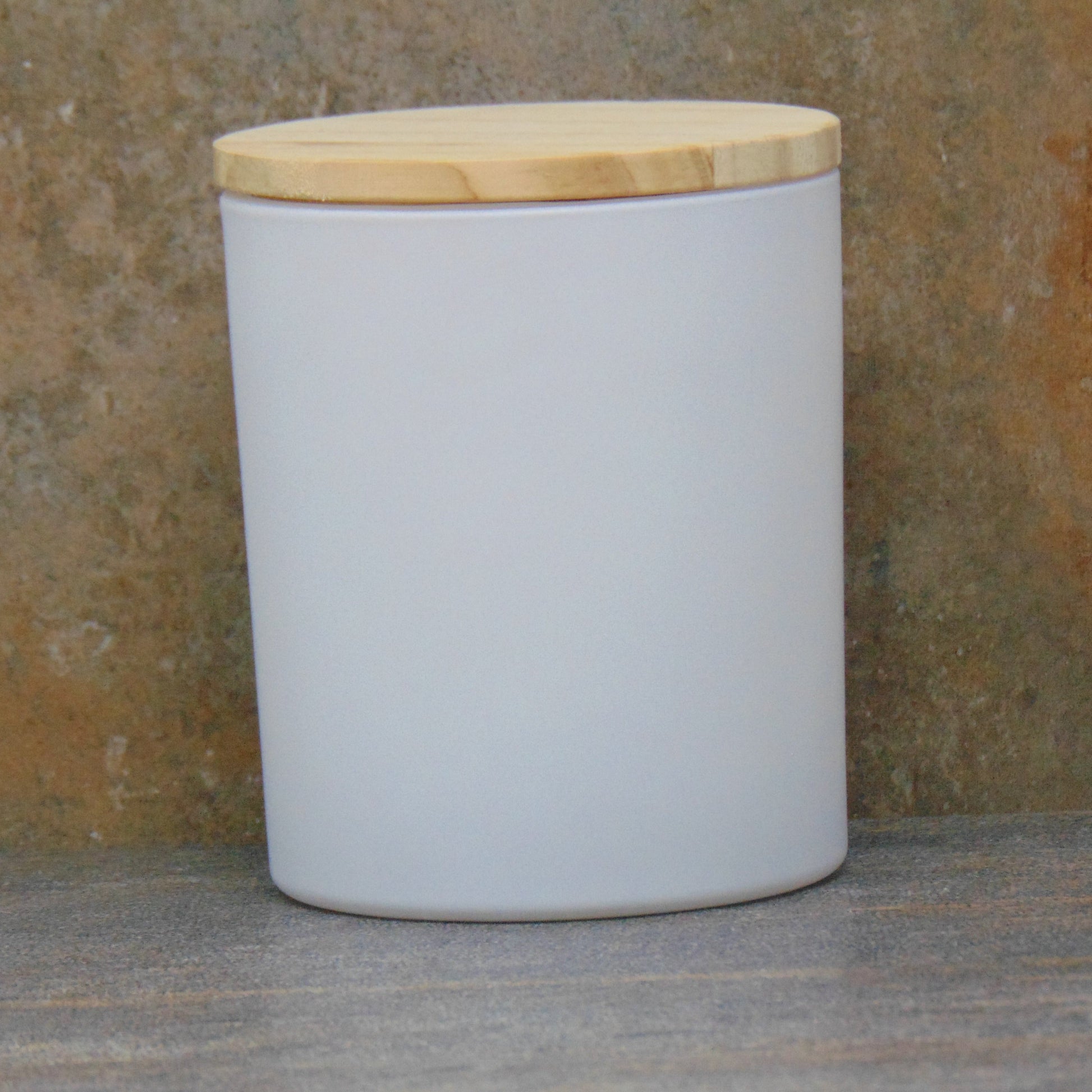 Matte White Glass Candle Jar 10oz Vela Jars